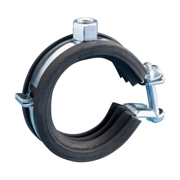 Quick EPDM rubber lined pipe clamp M8 